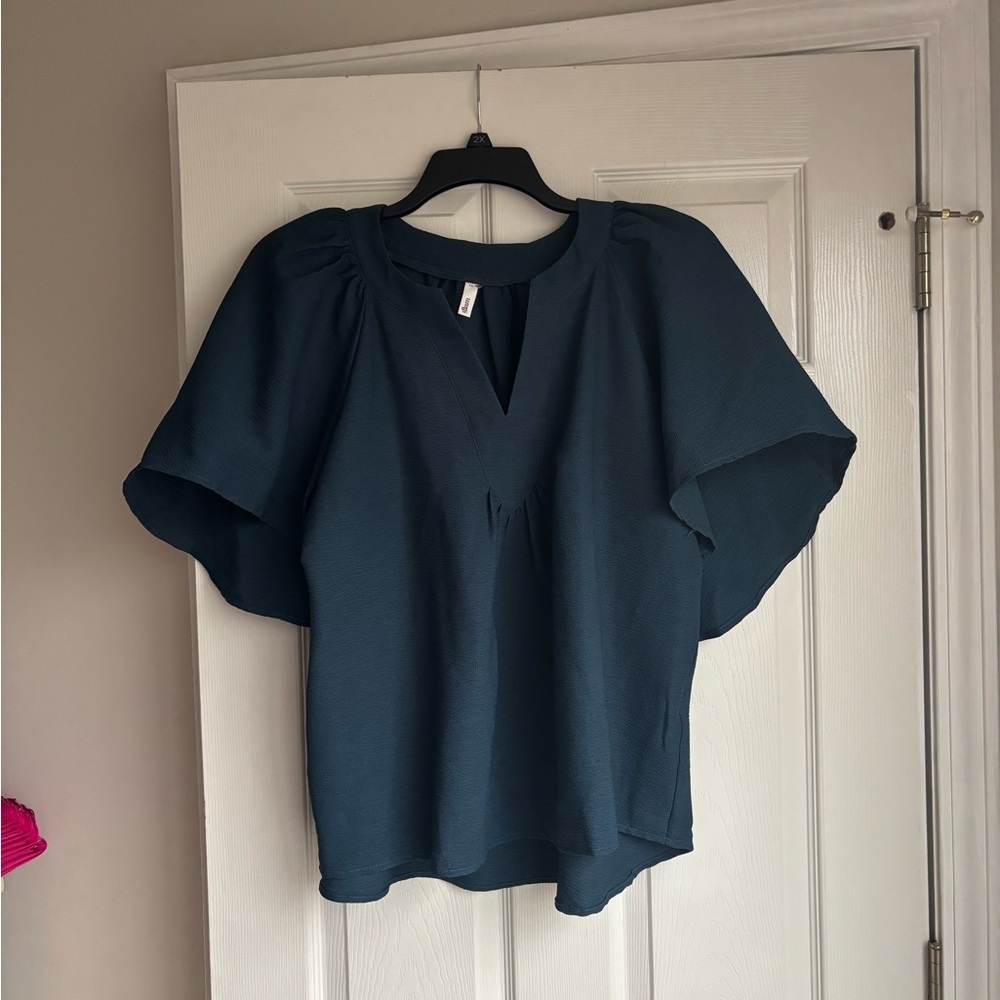 Glam Deep Blue Women's Blouse